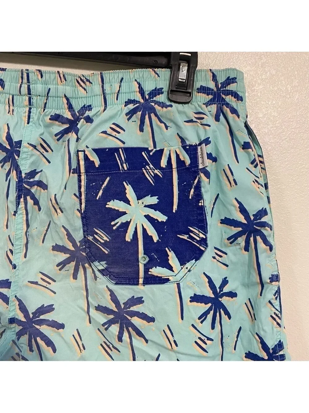 Chubbies Swim shorts Men’s Size XXL Aqua Palm tree print swim trunks